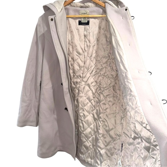 Vintage L.L. Bean Exclusive For Bellandi Women’s 100% Lambswool Toggle Coat - Picture 3 of 8